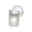 1 Light 6" Porch Wall Mason Jar w/ Frosted Glass Color retail packaging (Pack of 2)