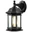 Hopkins Outdoor Collection 13 inch Large Wall Light Matte Black Finish w/ Clear Glass