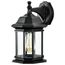 Hopkins Outdoor Collection 13 inch Large Wall Light Matte Black Finish w/ Clear Glass