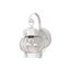 1 Light 11" Wall Lantern Onion Lantern w/ Clear Seed Glass