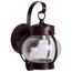 1 Light 11" Wall Lantern Onion Lantern w/ Clear Seed Glass