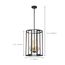 Payne 4 Light Foyer Pendant w/ Clear Beveled Glass