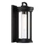 Huron 1 Light Small Lantern Aged Bronze Finish w/ Clear Glass