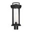 Huron 1 Light Post Lantern Aged Bronze Finish w/ Clear Glass