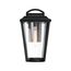 Lakeview 1 Light Medium Lantern Aged Bronze Finish w/ Clear Seed Glass
