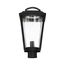 Lakeview 1 Light Post Lantern Aged Bronze Finish w/ Clear Seed Glass