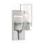 Sommerset 1 Light Vanity Fixture Brushed Nickel Finish w/ Clear Glass