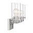 Sommerset 3 Light Vanity Fixture Brushed Nickel Finish w/ Clear Glass