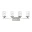 Sommerset 4 Light Vanity Fixture Brushed Nickel Finish w/ Clear Glass
