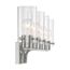 Sommerset 4 Light Vanity Fixture Brushed Nickel Finish w/ Clear Glass