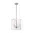 Sommerset 3 Light Pendant Fixture Brushed Nickel Finish w/ Clear Glass