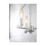 Bransel 3 Light Pendant Fixture Brushed Nickel Finish w/ Clear Seeded Glass