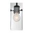Sommerset 1 Light Mini Pendant Fixture Matte Black Finish w/ Clear Glass