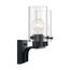 Sommerset 2 Light Vanity Fixture Matte Black Finish w/ Clear Glass