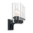 Sommerset 3 Light Vanity Fixture Matte Black Finish w/ Clear Glass