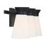 Caleta 3 Light Vanity Fixture Black Finish w/ Frosted Cylindrical Glass