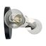 Ryder 2 Light Vanity Fixture Black Finish w/ Polished Nickel Sockets