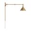 Delancey Swing Arm Lamp Burnished Brass w/ Switch