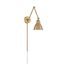 Fulton Swing Arm Lamp Burnished Brass w/ Switch