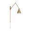 Fulton Swing Arm Lamp Burnished Brass w/ Switch