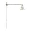 Fulton Swing Arm Lamp Polished Nickel w/ Switch