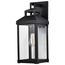 Corning 1 Light Large Wall Lantern Matte Black w/ Clear Glass