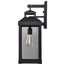 Corning 1 Light Large Wall Lantern Matte Black w/ Clear Glass