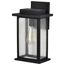 Sullivan 1 Light Medium Wall Lantern Matte Black w/ Clear Seeded Glass
