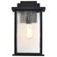 Sullivan 1 Light Large Wall Lantern Matte Black w/ Clear Seeded Glass