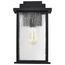 Sullivan 1 Light Large Wall Lantern Matte Black w/ Clear Seeded Glass