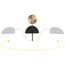 Trilby 1 Light Wall Sconce Matte Black w/ Burnished Brass