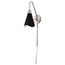 Tango 1 Light Wall Sconce Matte Black w/ Polished Nickel