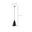 Tango 1 Light Small Pendant Matte Black w/ Burnished Brass