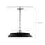 Colony 1 Light Medium Pendant Matte Black w/ Polished Nickel