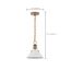 Outpost 1 Light Small Pendant Matte White w/ Burnished Brass