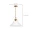 Outpost 1 Light Large Pendant Matte White w/ Burnished Brass