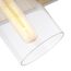Intersection 2 Light Vanity Burnished Brass w/ Clear Glass