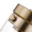 Intersection 4 Light Vanity Burnished Brass w/ Clear Glass