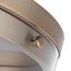 Intersection Large Flush Mount Fixture Burnished Brass w/ Clear Glass