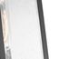Homestead 1 Light Small Wall Lantern Matte Black & Wood Finish w/ Clear Seeded Glass