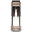 Homestead 1 Light Medium Wall Lantern Matte Black & Wood Finish w/ Clear Seeded Glass