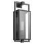 Exhibit 1 Light Medium Wall Lantern Matte Black Finish w/ Clear Beveled Glass
