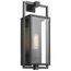 Exhibit 1 Light Medium Wall Lantern Matte Black Finish w/ Clear Beveled Glass