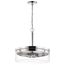 Intersection 3 Light Pendant Polished Nickel w/ Clear Glass