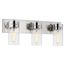 Intersection 3 Light Vanity Polished Nickel w/ Clear Glass