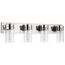 Intersection 4 Light Vanity Polished Nickel w/ Clear Glass
