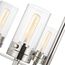 Intersection 5 Light Chandelier Polished Nickel w/ Clear Glass