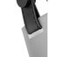 Zelda 1 Light Pendant Medium Base 60 Watt Black Finish Gray Metal Shade Faux Leather Straps