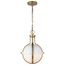 Lincoln 1 Light Medium Pendant Medium Base 60 Watt Matte White Finish White Opal Glass