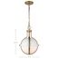 Lincoln 1 Light Medium Pendant Medium Base 60 Watt Matte White Finish White Opal Glass